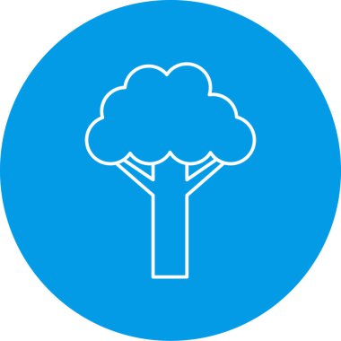 Ağaç simgesinin vektör illüstrasyonu