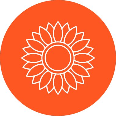 çiçek simgesi vektör illüstrasyonu