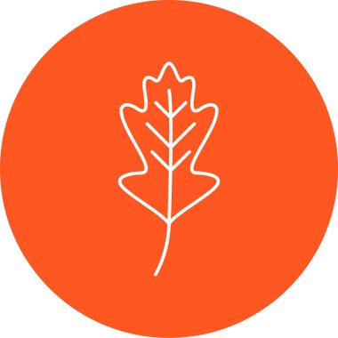 Yaprak simgesinin vektör illüstrasyonu