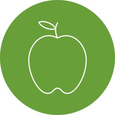 elma ikonu vektör illüstrasyonu