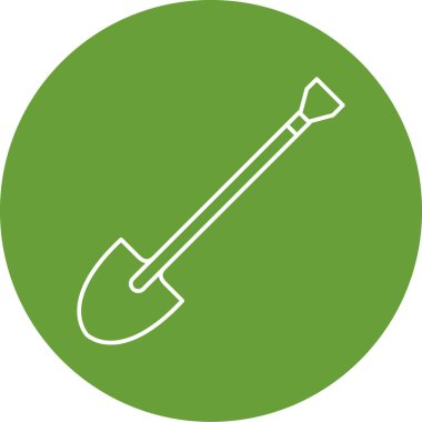 Kürek simgesinin vektör illüstrasyonu