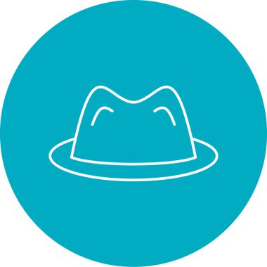 Şapka simgesinin vektör illüstrasyonu