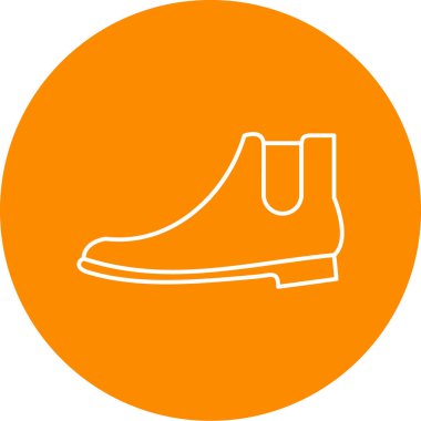 Ayakkabı simgesinin vektör illüstrasyonu