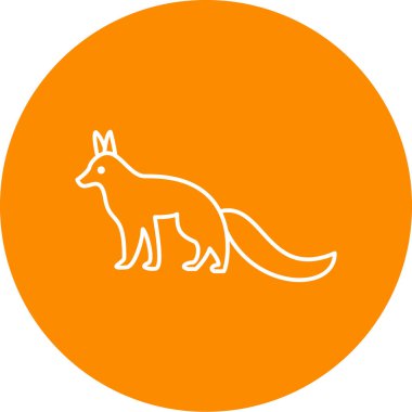 Bir köpek simgesinin vektör illüstrasyonu