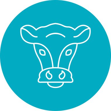 Bir domuz simgesinin vektör çizimi