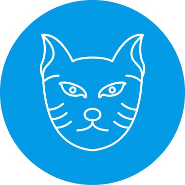 kedi simgesi vektör illüstrasyonu