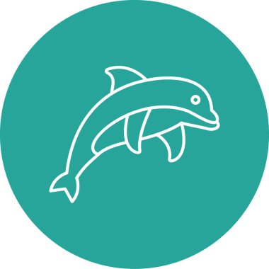 balık simgesi vektör illüstrasyonu