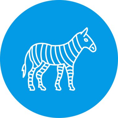zebra vektör simgesi