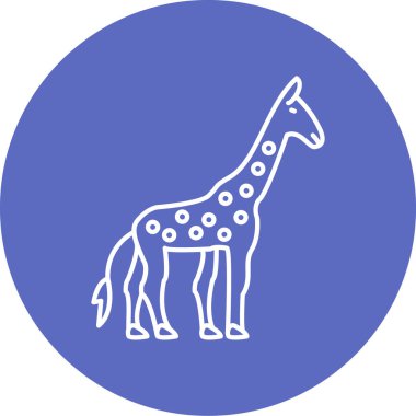 zürafa vektör simgesi modern basit tasarım