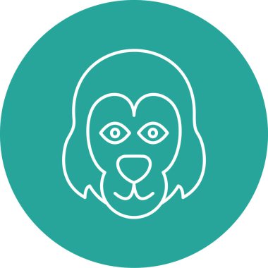 Şirin bir baykuş simgesinin vektör çizimi