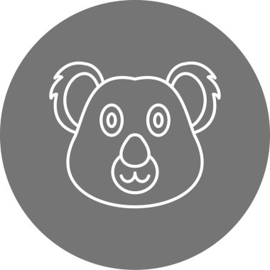 Ayı simgesinin vektör illüstrasyonu