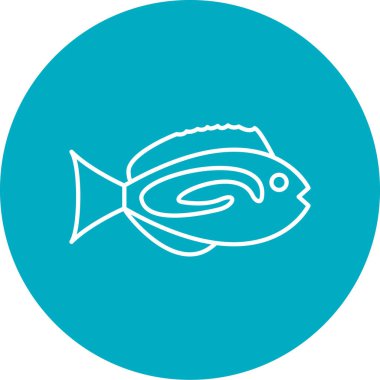 balık vektör simgesi modern illüstrasyon