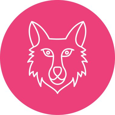 Kedi yüzünün vektör illüstrasyonu