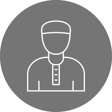 İnsan simgesinin vektör illüstrasyonu