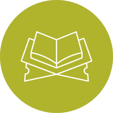 kitap simgesi vektör illüstrasyonu