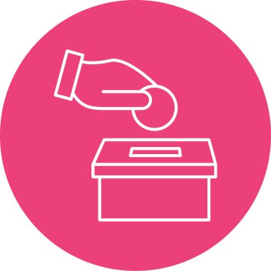 Bir kutu simgesinin vektör illüstrasyonu