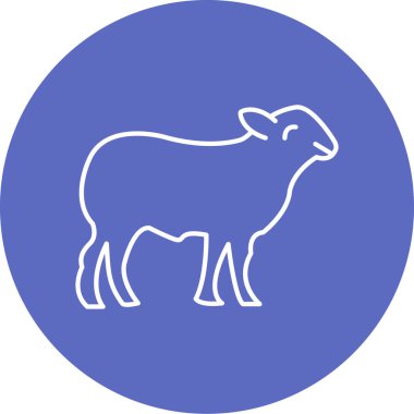 Bir domuz simgesinin vektör çizimi