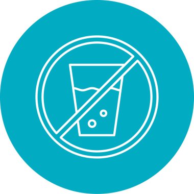 Bir cam simgenin vektör illüstrasyonu