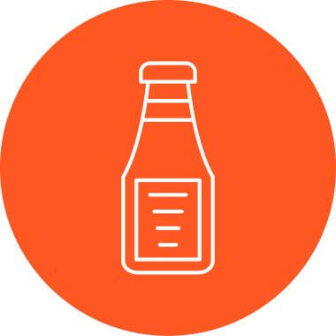 bira şişesi simgesi, vektör illüstrasyonu