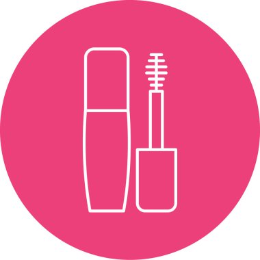 maskara vektör glif simgesi