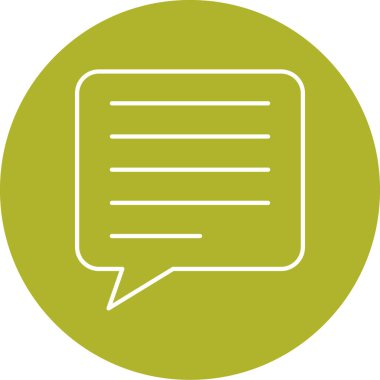 Sohbet simgesi vektör illüstrasyonu