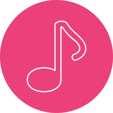 müzik notası ikon vektör illüstrasyonu