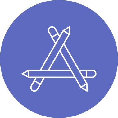 Bir okul simgesinin vektör illüstrasyonu