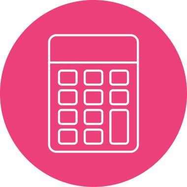 hesap makinesi simgesi vektör illüstrasyonu