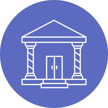 Banka simgesinin vektör illüstrasyonu