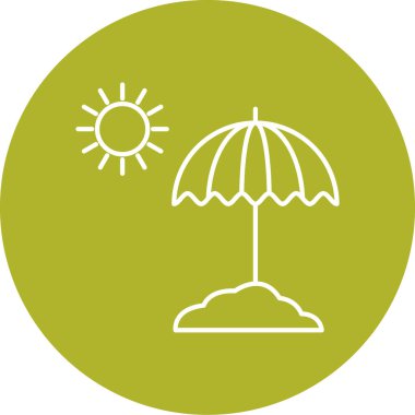 Güneş Simgesi Vektör illüstrasyonu