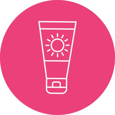 güneş kremi vektör illüstrasyonu