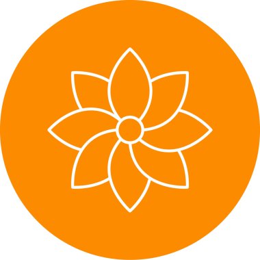 çiçek simgesi vektör illüstrasyonu