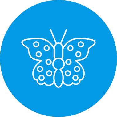 Kelebek simgesi vektör illüstrasyonu