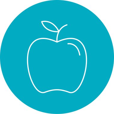 elma ikonu vektör illüstrasyonu