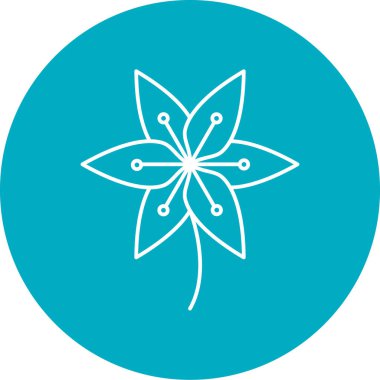 çiçek simgesi vektör illüstrasyonu