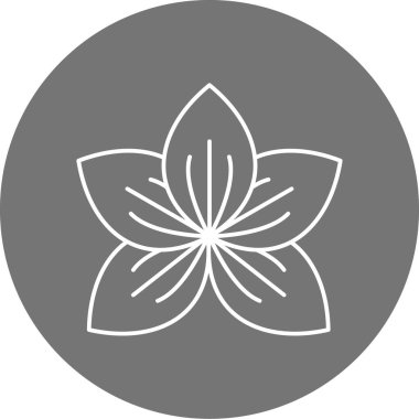 çiçek simgesi vektör illüstrasyonu