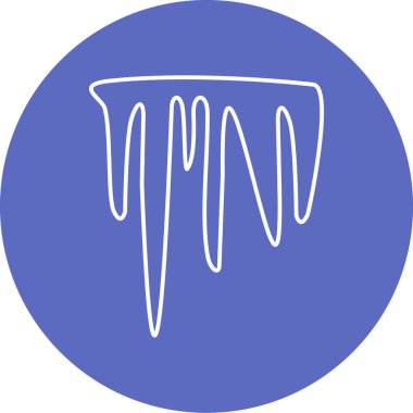 Tek bir simgenin vektör illüstrasyonu