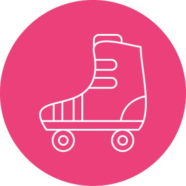 Kaykay. Web simgesi basit illüstrasyon