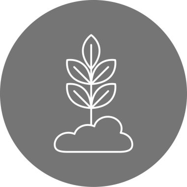 Ağaç simgesinin vektör illüstrasyonu