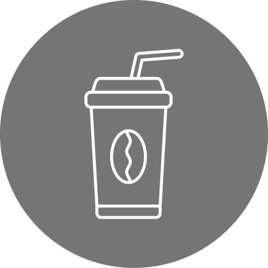 kahve fincanı simgesi, vektör illüstrasyonu