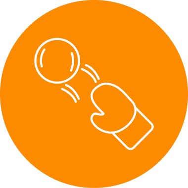 Tek adam simgesinin vektör illüstrasyonu