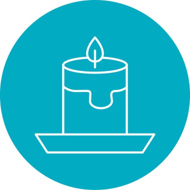 Mum simgesi vektör illüstrasyonu