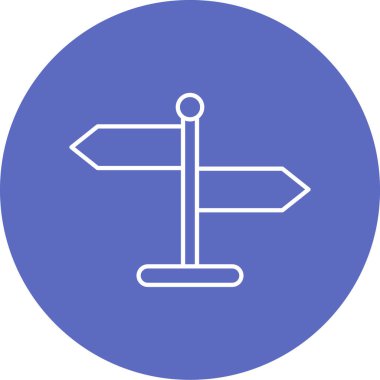 Yönün vektör illüstrasyonu Simgesi