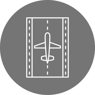 uçak simgesi, vektör illüstrasyonu