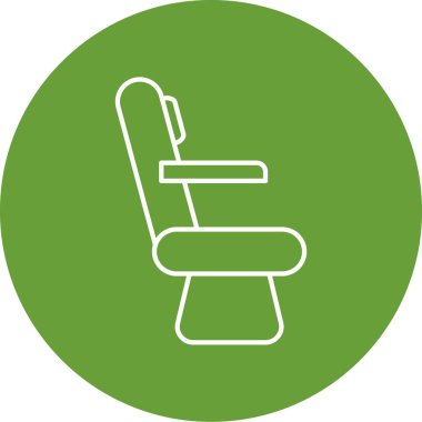 Sandalye simgesinin vektör illüstrasyonu