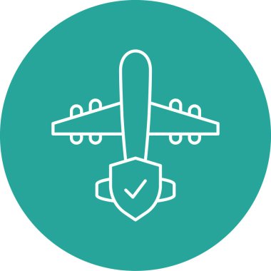 uçak ikonu vektör illüstrasyonu