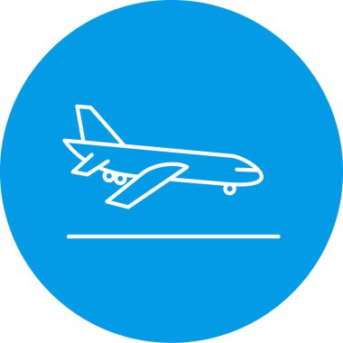 uçak ikonu vektör illüstrasyonu