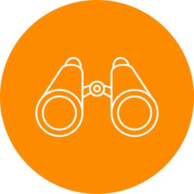 dürbün simgesi vektör illüstrasyonu