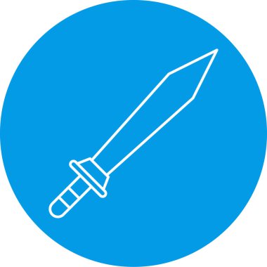 kılıç simgesi vektör illüstrasyonu