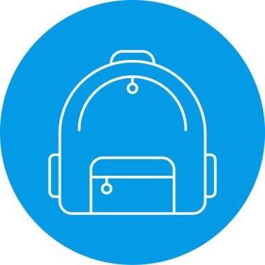 soyut arka grupta izole edilmiş sırt çantası simgesi